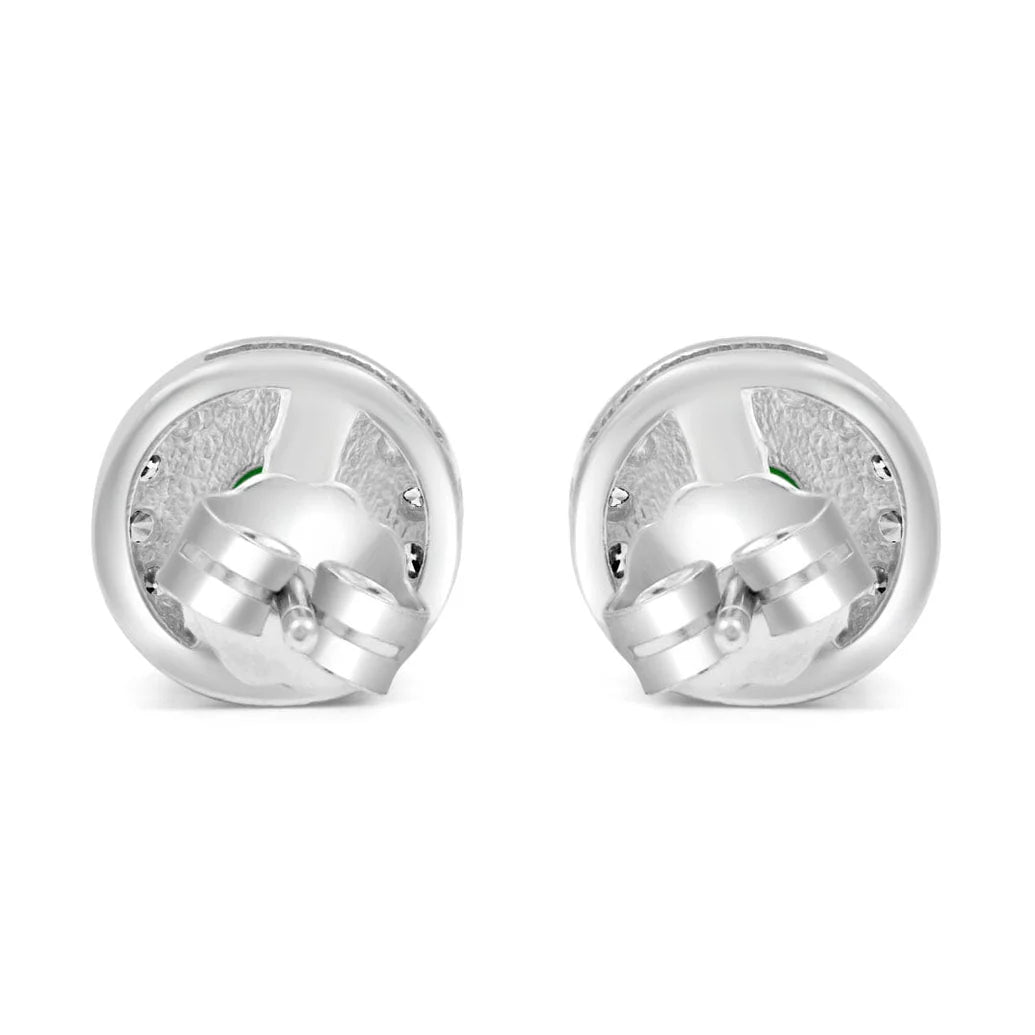 Crimson Halo Stud Earrings