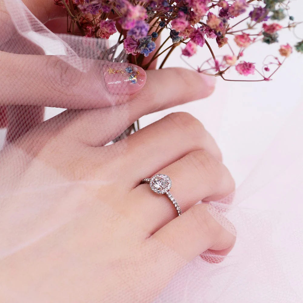 Celestia Halo Diamond Ring