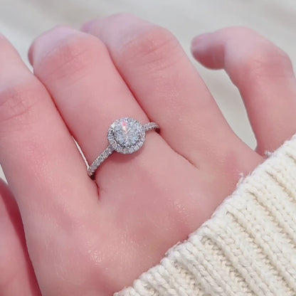 Celestia Halo Diamond Ring