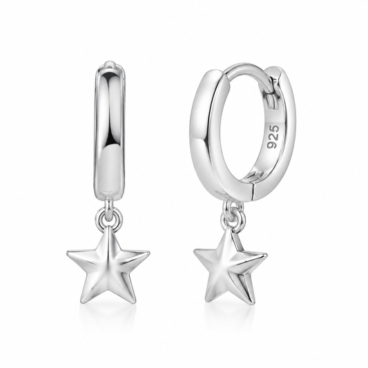 Twinkle Star Huggie Earrings